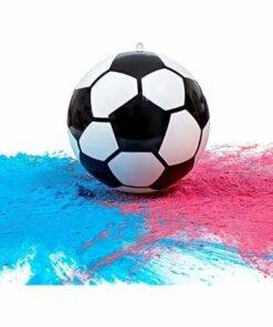 Gender Reveal Soccer Ball with Holi Powder