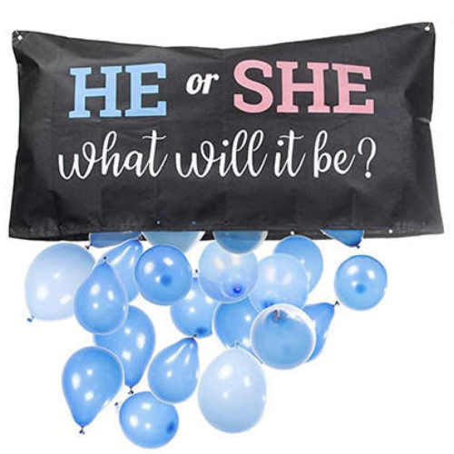 Gender Reveal Balloon Drop Bag Kit Baby Gender Surprise