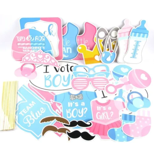 Photo Booth - Boy or Girl Party Prop 30PCS set Baby Gender Surprise