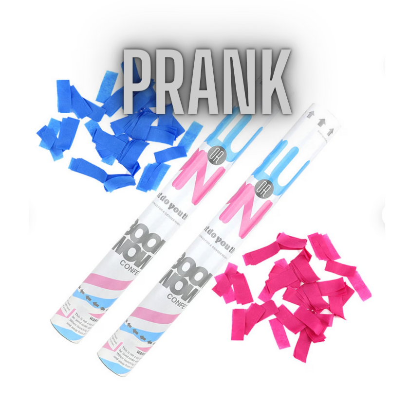 Gender Reveal Confetti Prank Cannon Gender Reveal Confetti Prank Cannon