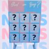 Gender Reveal Tic Tac Toe Board - Noughts and Crosses Game - Backdrop Hire