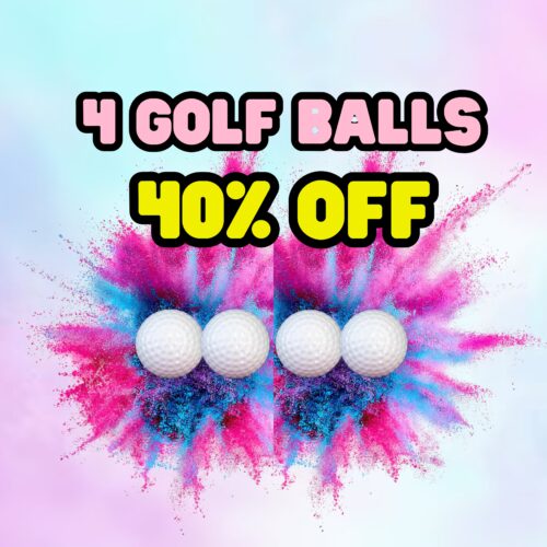 40% OFF BUNDLE - 4 x Gender Reveal Golf Balls