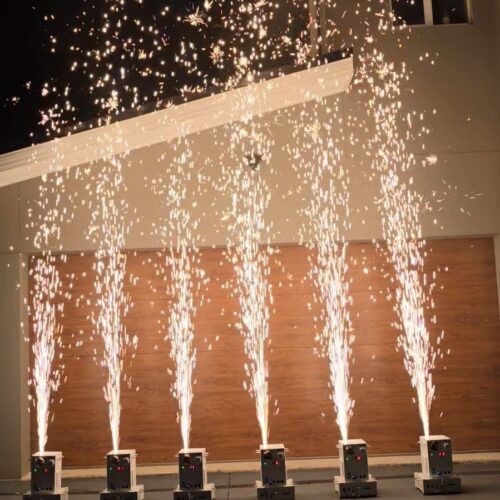 Mega Cold Spark Machine Hire - Silver Fountain