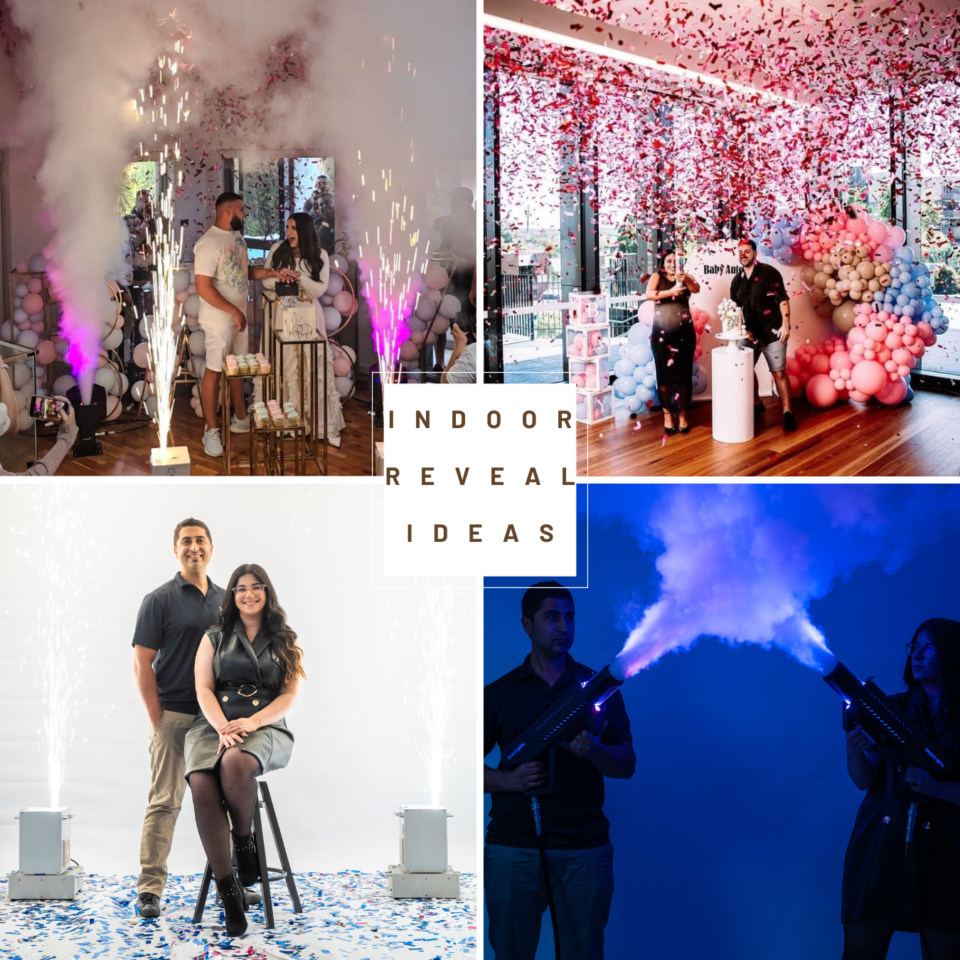 Indoor gender reveal ideas